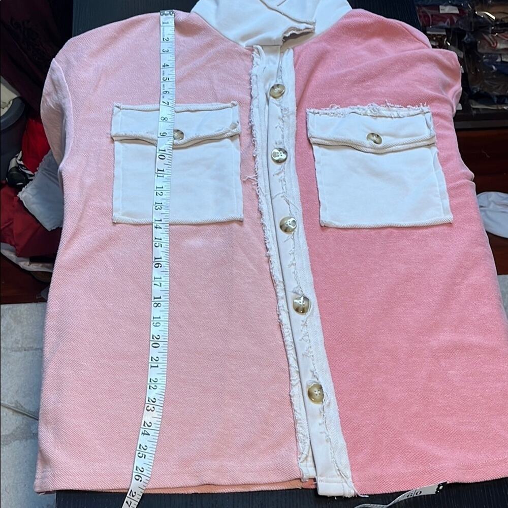 Two-Tone Utility Jacket/Shacket/Button Down Shirt - Picture 5 of 8